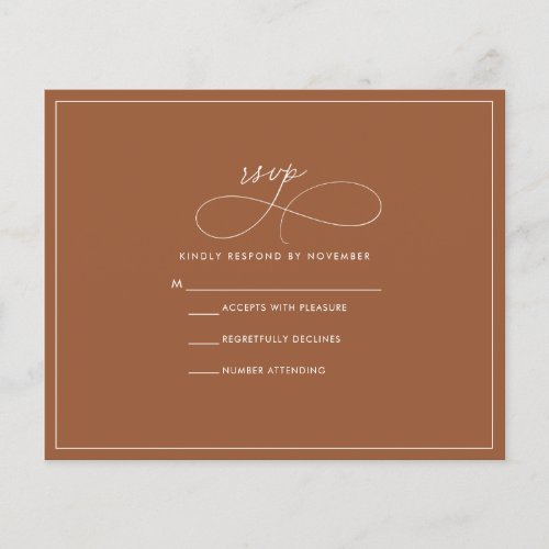 Budget Terracotta RSVP Flyer