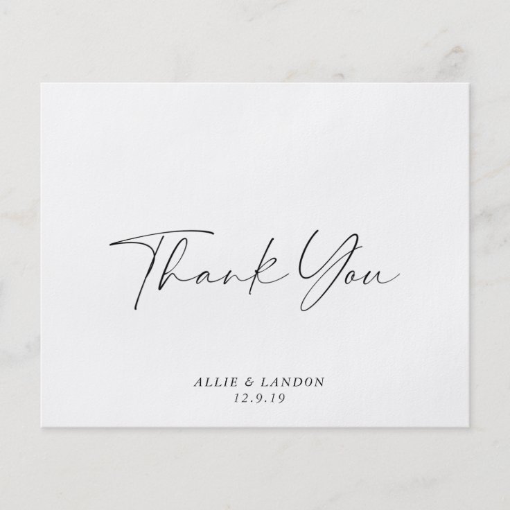 BUDGET Thank You Card Flyer | Zazzle