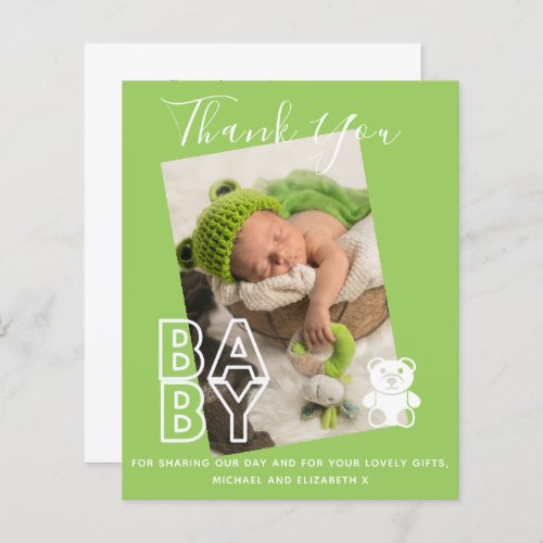 BUDGET THANK YOU Cards New Baby Announcement