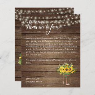 BUDGET Thank You Funeral Memorial Card Templates