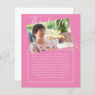 BUDGET Thank You Funeral Memorial Obituary PHOTO