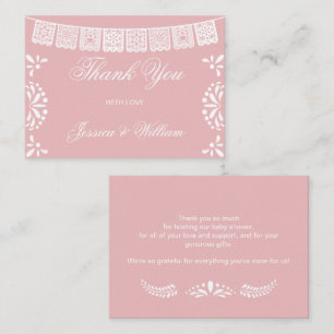 Budget thank you Mexican Cielito Lindo Baby Shower Note Card