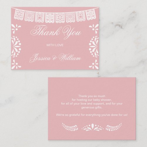 Budget thank you Mexican Cielito Lindo Baby Shower