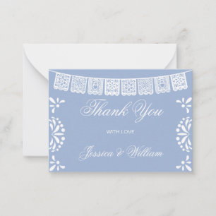 Budget thank you Mexican Cielito Lindo Baby Shower Note Card