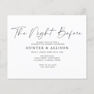Budget The Night Before Invitation Flyer