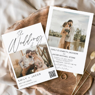 Budget The Wedding of QR code Modern Photo 