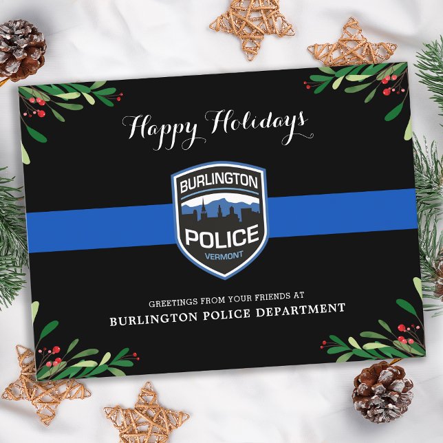 Budget Thin Blue Line Police Department Christmas (Creator Uploaded)