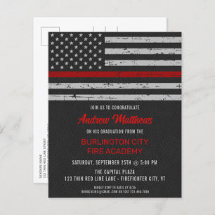 Budget Thin Red Line Firefighter Graduation