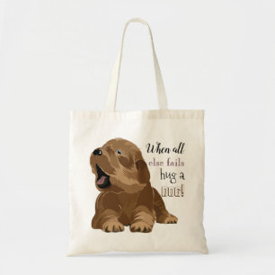 Budget Tote Bag "Hug a dog"
