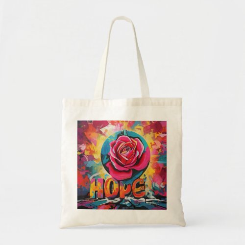 Budget Tote hope flower 