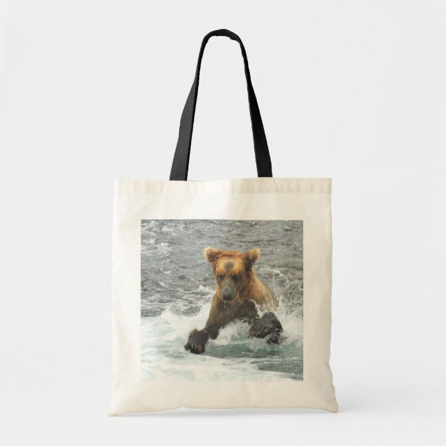 Budget Tote of grizzly bear at Katmai (Front)