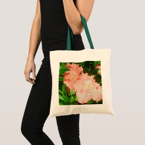 Budget Tote _ Sunlit Peach Azaleas