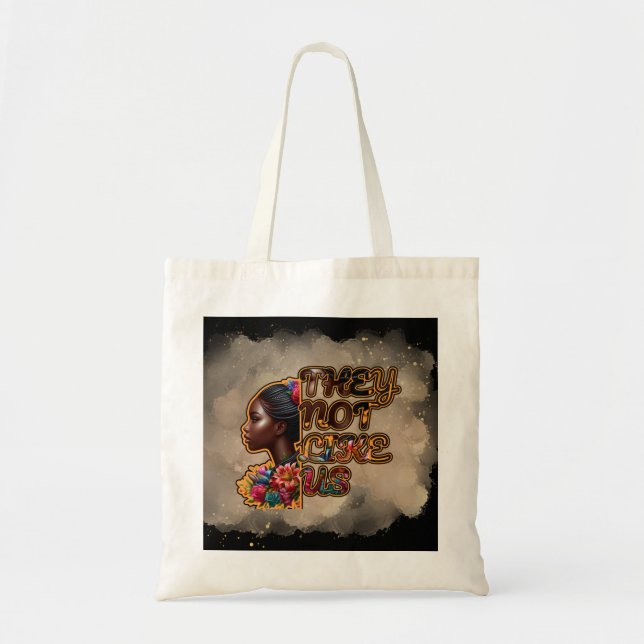 Budget Tote – "They Not Like Us" Design Bag (Front)
