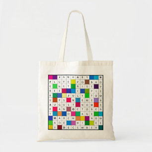 Budget Tote with Calendar Crossword
