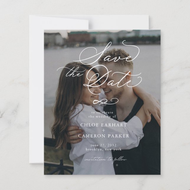 BUDGET Traditional Calligraphy Wedding Photo (Front)