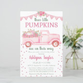 Budget Triplets Pink Little Pumpkin By Mail Shower (Standing Front)