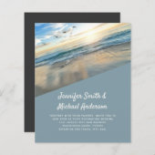 BUDGET Tropical Beach Wedding Abroad Photo  (Front/Back)