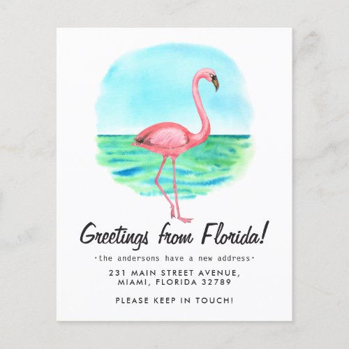 Budget Tropical Flamingo Moved New Address Moving 