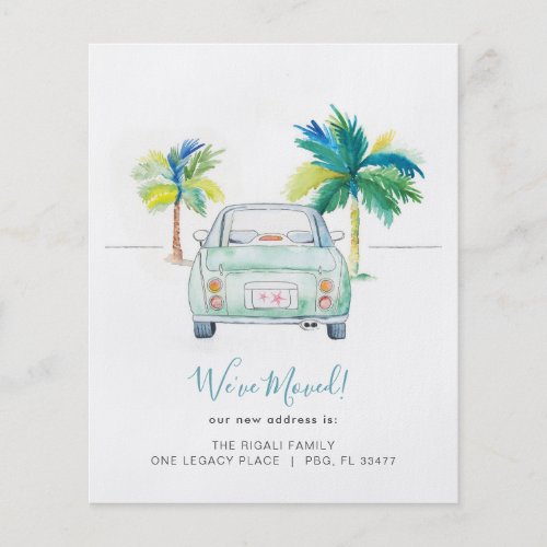 Budget Tropical Palm Tree Car Moving Flyer