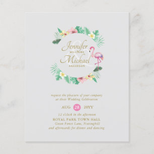 BUDGET Tropical Pink Bridal Shower or Wedding