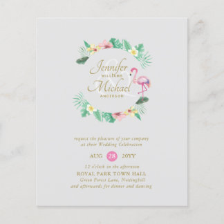 BUDGET Tropical Pink Bridal Shower or Wedding