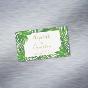 BUDGET Tropical Wedding Save the Date Favor Magnet