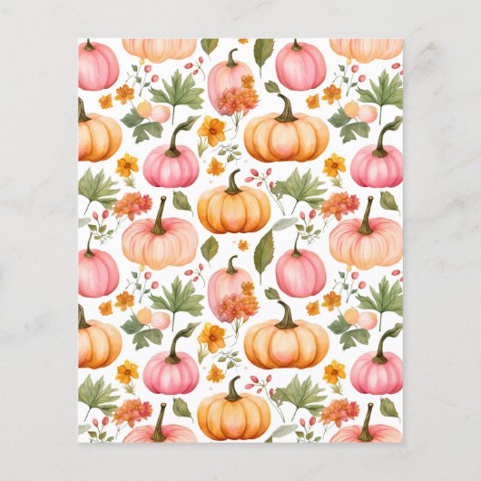 Budget Truck with Pumpkins Thanksgiving Invitation (Back)