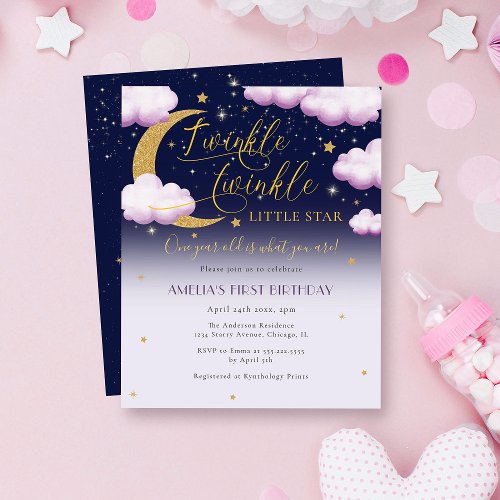 Budget Twinkle Little Star Girl First Birthday
