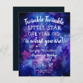 Budget Twinkle Twinkle Little Star 1st Birthday (Front/Back)