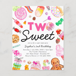 Budget TWO SWEET Candy Kids Candyland Birthday