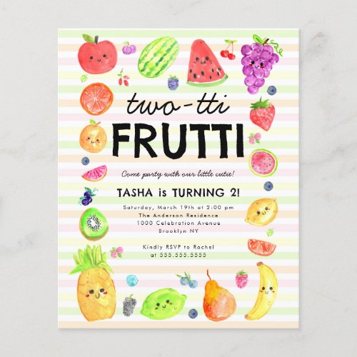 Budget TWO_tti Frutti Summer Fruit 2nd Birthday
