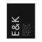 Budget Ultra Modern Bold Monogram Simple Wedding