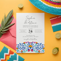 Budget Vibrant Mexican Floral Fiesta Wedding