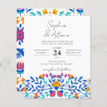 Budget Vibrant Mexican Floral Fiesta Wedding