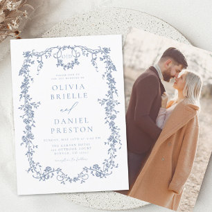 Budget Victorian French Photo Blue Wedding
