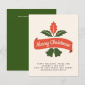 Budget Vintage Christmas Invite Letter (Front/Back)