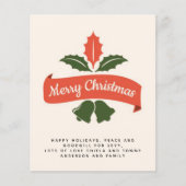 Budget Vintage Christmas Invite Letter (Front)