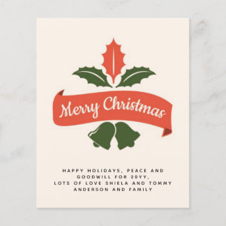 Budget Vintage Christmas Invite Letter