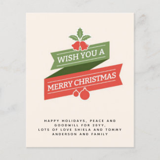 Budget Vintage Christmas Invite Letter