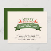 Budget Vintage Christmas Invite Letter (Front/Back)