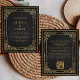 Budget Vintage Frame Black Gold QR Code Wedding | Zazzle
