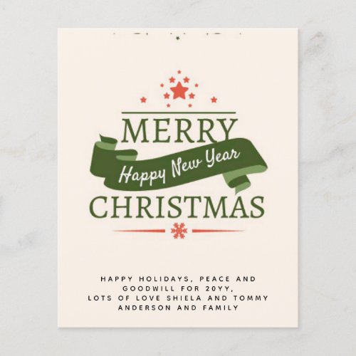 Budget Vintage Typography Christmas Invite Letter