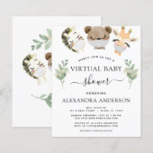 Budget Virtual Baby Shower Woodland Eucalyptus (Front/Back)