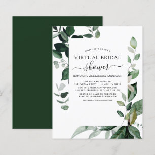 Budget Virtual Bridal Shower Greenery