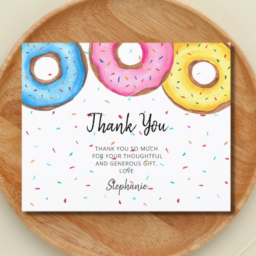 Budget Watercolor Donuts Baby Shower 