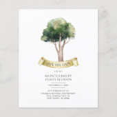 Budget Watercolor Family Reunion Save the Date (Front)