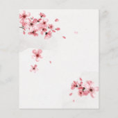 Budget Watercolor Floral Cherry Blossom Wedding (Back)