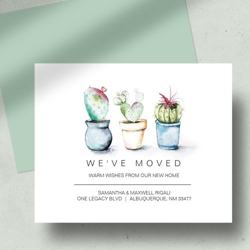 Budget Watercolor Potted Plant Moving Flyer