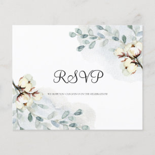Budget Watercolor RSVP card. Flyer