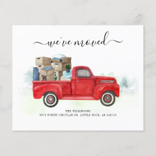 Budget Watercolor Script We've Moved Modern Moving